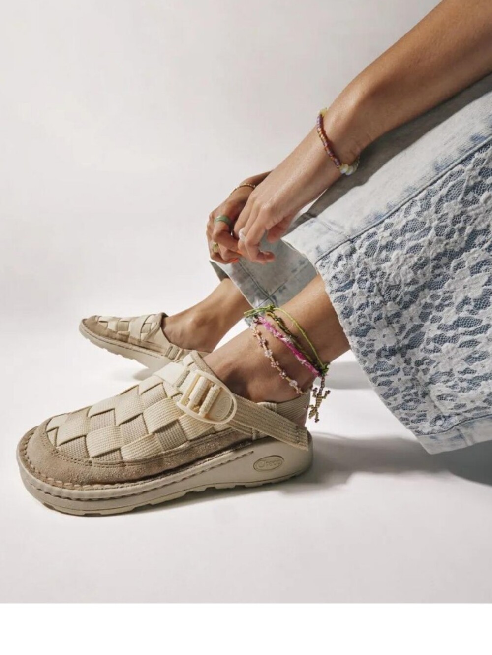 NEW Chaco Women Canyon Woven Clogs - Light Pink Rose Quartz Sustainable Eco Sz 5 - Picture 10 of 10